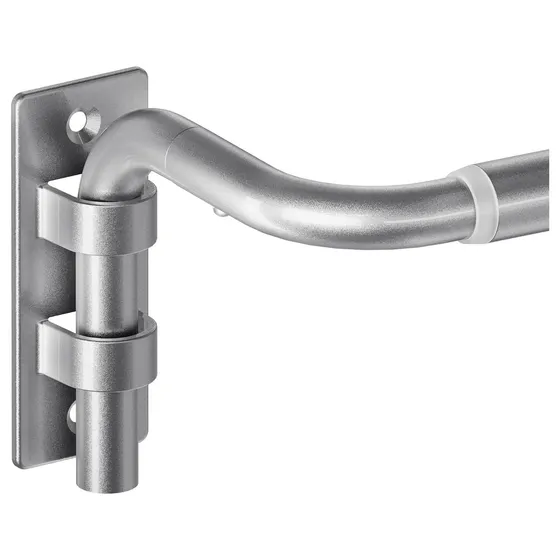 ENJOYBASICS Wrap-Around Curtain Rod — Silver