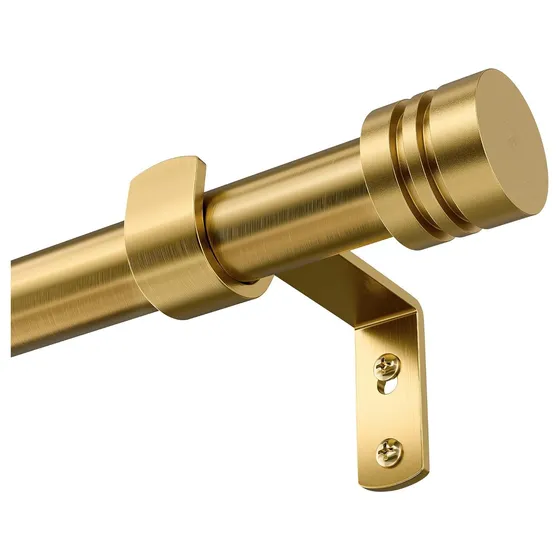 ENJOYBASICS Brushed Brass-Gold Curtain Rod — Brass gold